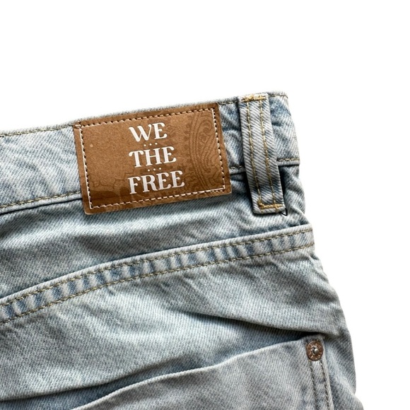 Free People Old West Slouchy High-Rise Wide Leg Jeans Canyon Blue NWT 31 and 32 - Picture 10 of 16